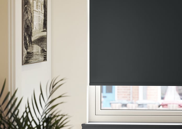 Verona (Blackout), Black - Motorised Roller Blind - Image 5
